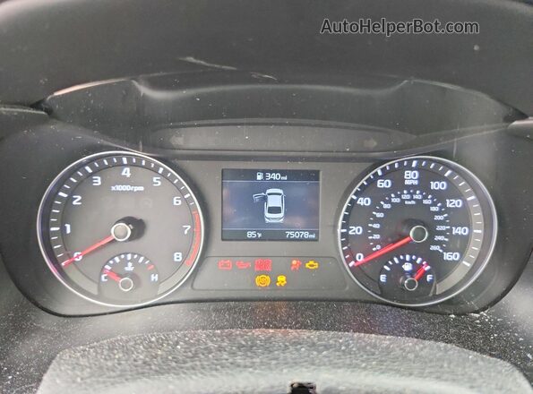 3KPF24AD5LE142725 2020 KIA FORTE Blue Вид щитка приладів