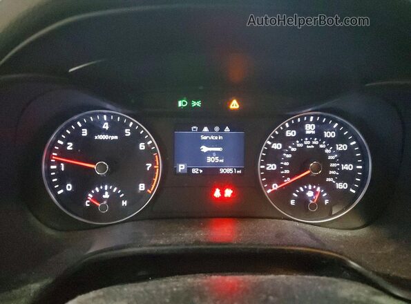 3KPF24AD5LE179791 2020 KIA FORTE Черный Вид щитка приборов