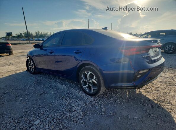 3KPF24AD5ME324393 2021 KIA FORTE Blue Trasero izquierdo