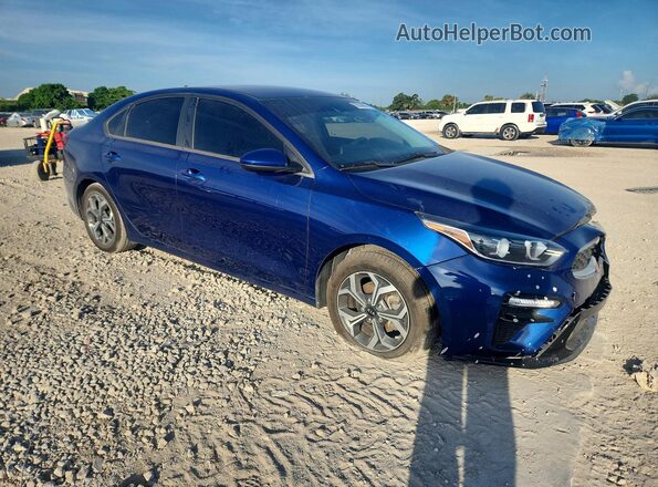 3KPF24AD5ME324393 2021 KIA FORTE Blue Delantero derecho