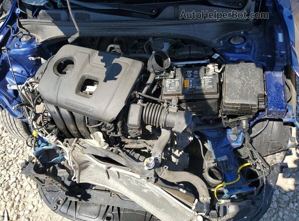 3KPF24AD5ME360939 2021 KIA FORTE Blue უკანა სალონის ხედი