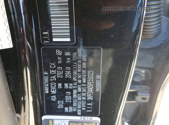 3KPF24AD5PE550325 2023 KIA FORTE Black Вид наклейки з VIN-кодом