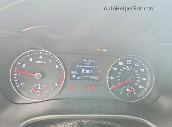 3KPF24AD7ME370193 2021 KIA FORTE Blue Вид щитка приладів