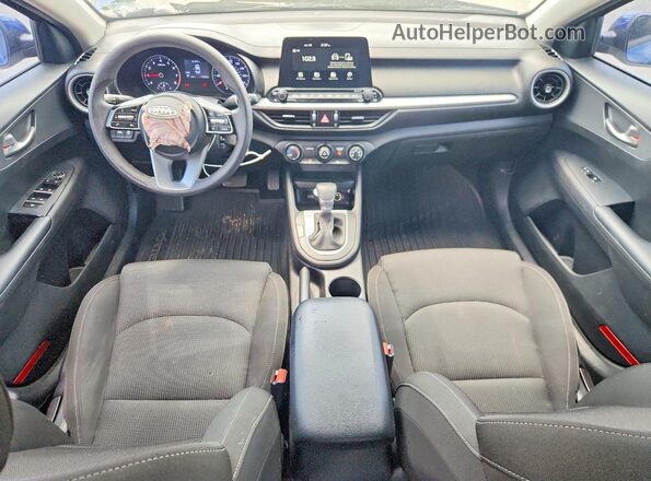 3KPF24AD7ME370193 2021 KIA FORTE Blue Вид панелі приладів