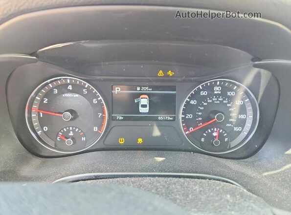 3KPF24AD8NE473334 2022 KIA FORTE Blue ხელსაწყოთა პანელის ხედი