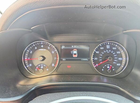 3KPF24AD8PE597543 2023 KIA FORTE Red ხელსაწყოთა პანელის ხედი