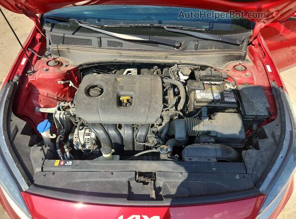 3KPF24AD8PE597543 2023 KIA FORTE Red უკანა სალონის ხედი
