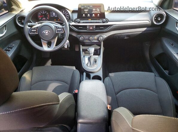 3KPF24ADXLE198949 2020 KIA FORTE Blue Dashboard view