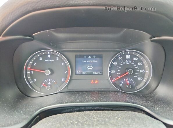 3KPF34AD2KE062522 2019 KIA FORTE Black Widok zestawu wskaźników