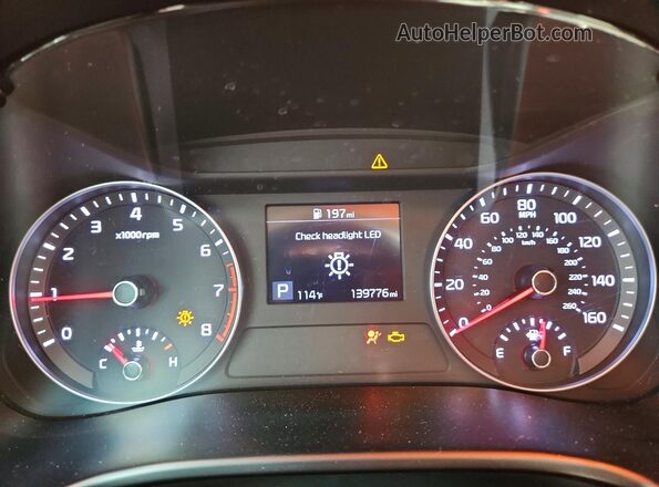 3KPF34AD2KE105210 2019 KIA FORTE Серый Вид щитка приборов