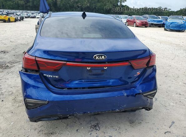 3KPF34AD3KE015306 2019 KIA FORTE Синий Вид сзади