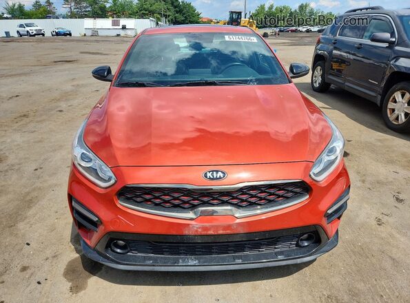 3KPF34AD4ME338864 2021 KIA FORTE Orange წინა ხედი