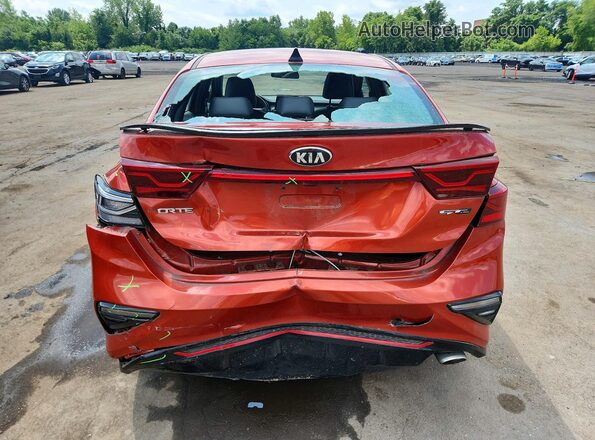 3KPF34AD4ME338864 2021 KIA FORTE Orange უკანა ხედი