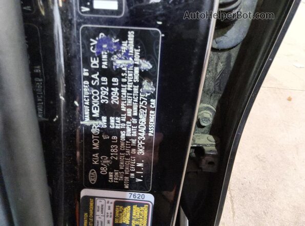 3KPF34AD6ME275752 2021 KIA FORTE Black Вид підкапотного простору