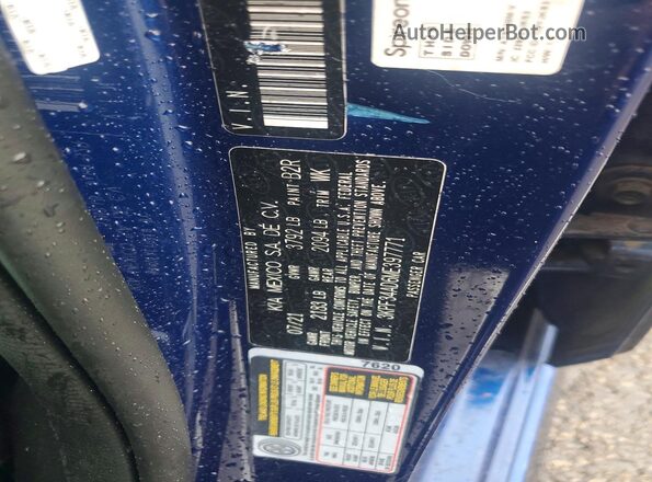 3KPF34AD6ME397771 2021 KIA FORTE Blue ძრავის განყოფილების ხედი