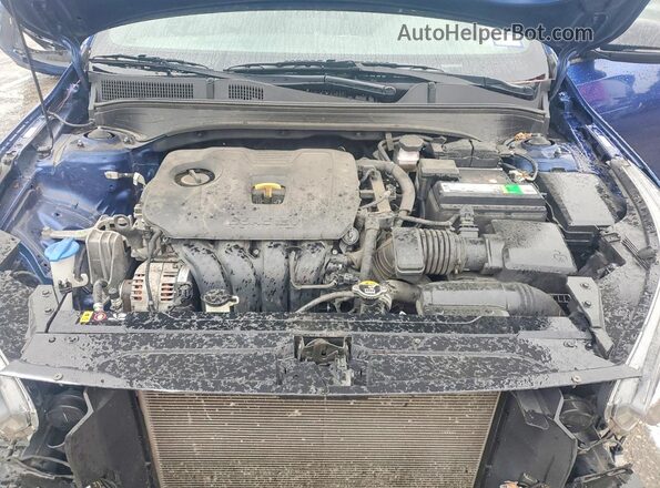 3KPF34AD6ME397771 2021 KIA FORTE Blue უკანა სალონის ხედი