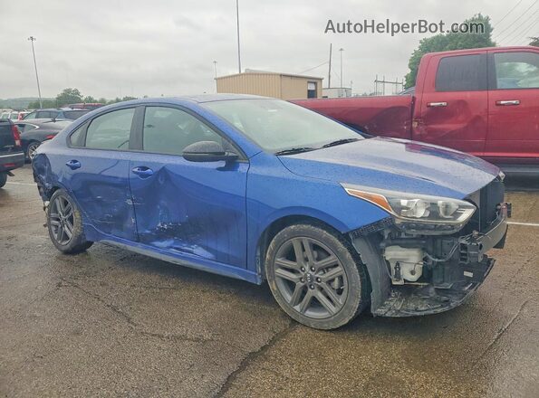 3KPF34AD6ME397771 2021 KIA FORTE Blue წინა მარჯვენა