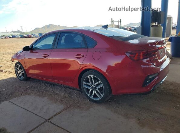 3KPF34ADXKE039716 2019 KIA FORTE Red Trasero izquierdo