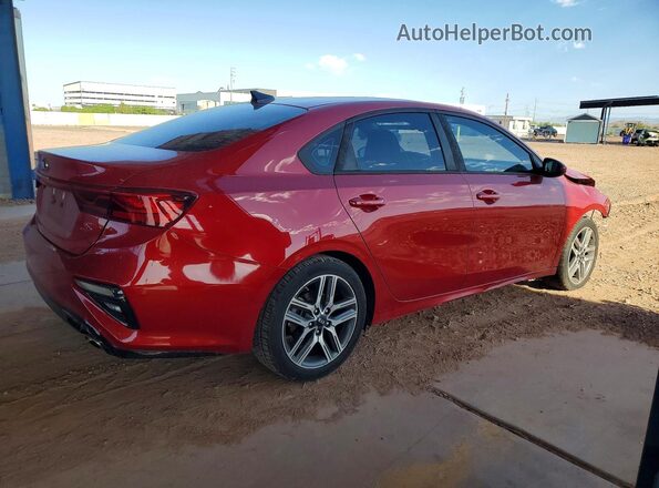 3KPF34ADXKE039716 2019 KIA FORTE Red Trasero derecho