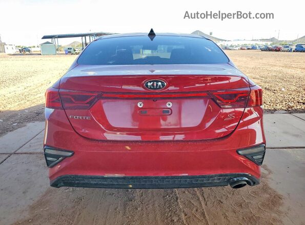 3KPF34ADXKE039716 2019 KIA FORTE Red Vista trasera