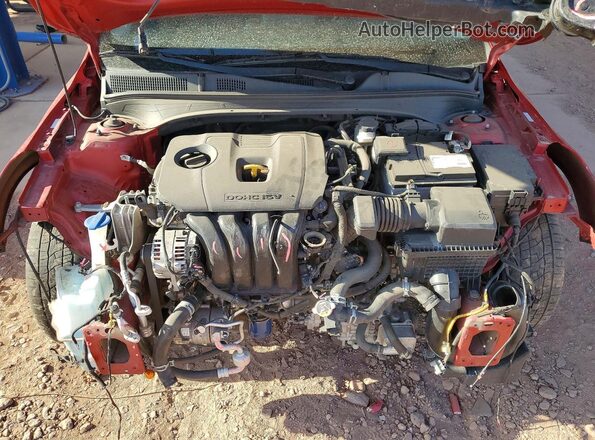 3KPF34ADXKE039716 2019 KIA FORTE Red Vista interior trasera