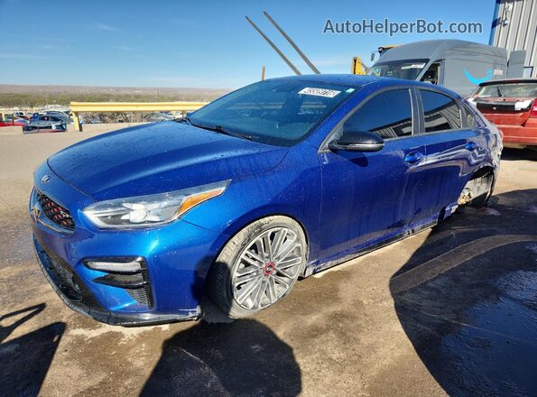 3KPF44AC0ME415282 2021 KIA FORTE Blue Vista interior de 360 grados