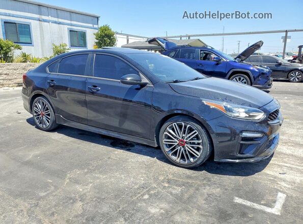 3KPF44AC3ME370130 2021 KIA FORTE Black Front right