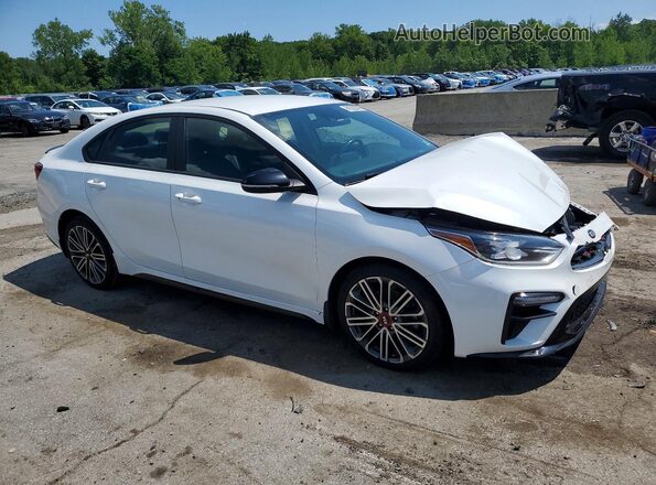 3KPF44AC7LE214817 2020 KIA FORTE Белый Передняя правая четверть
