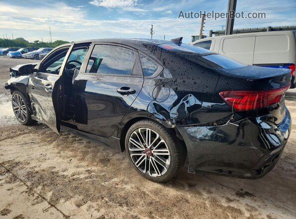 3KPF44AC8ME272596 2021 KIA FORTE Black Rear left
