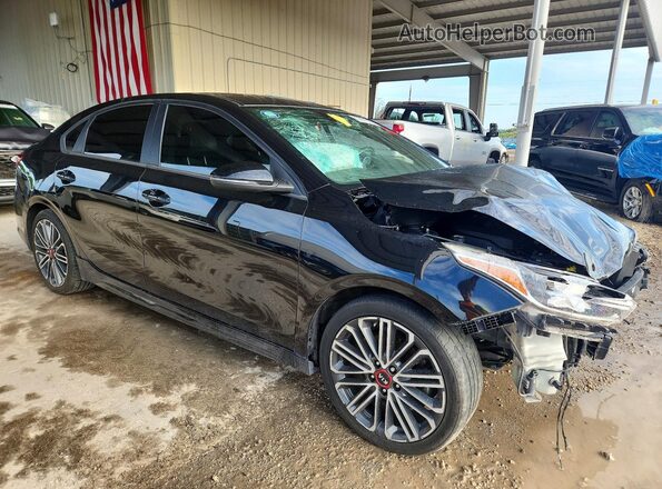 3KPF44AC8ME272596 2021 KIA FORTE Black Front right