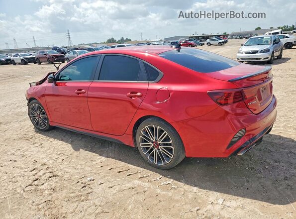 3KPF44AC8NE461489 2022 KIA FORTE Red უკანა მარცხენა
