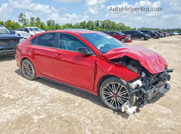 3KPF44AC8NE461489 2022 KIA FORTE Red წინა მარჯვენა