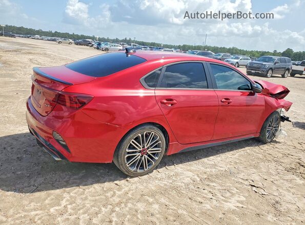 3KPF44AC8NE461489 2022 KIA FORTE Red უკანა მარჯვენა