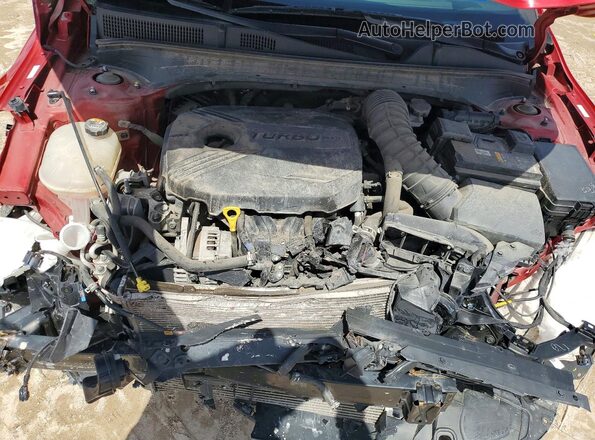3KPF44AC8NE461489 2022 KIA FORTE Red უკანა სალონის ხედი