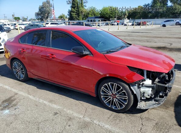3KPF44AC9ME352585 2021 KIA FORTE Red წინა მარჯვენა