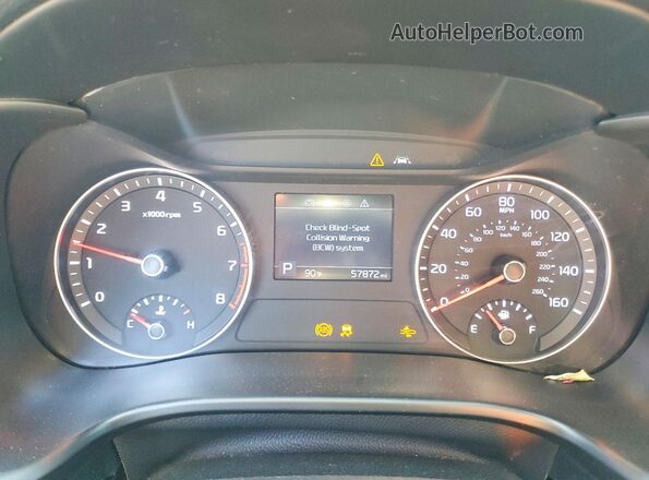 3KPF44AC9ME352585 2021 KIA FORTE Red ხელსაწყოთა პანელის ხედი