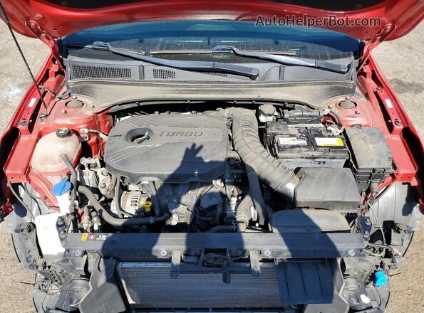 3KPF44AC9ME352585 2021 KIA FORTE Red უკანა სალონის ხედი