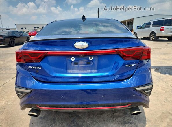 3KPF44ACXME356547 2021 KIA FORTE Blue Հետևի տեսք