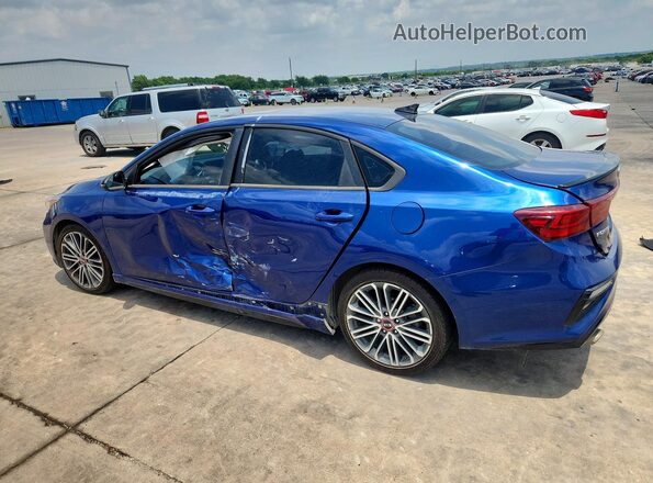3KPF44ACXME356547 2021 KIA FORTE Blue Հետևի ձախ