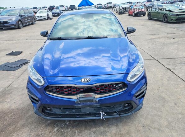 3KPF44ACXME356547 2021 KIA FORTE Blue Դիմացի տեսք