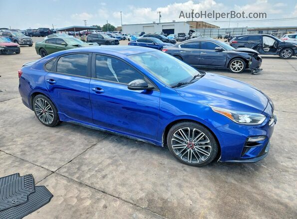 3KPF44ACXME356547 2021 KIA FORTE Blue Առջևի աջ