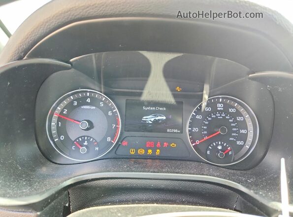 3KPF54ADXPE610848 2023 KIA FORTE White ხელსაწყოთა პანელის ხედი