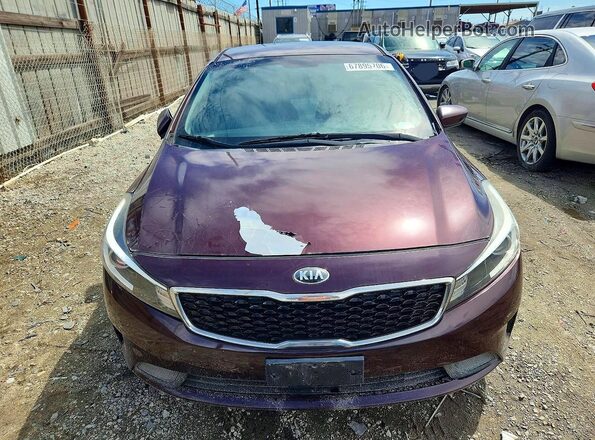 3KPFK4A70HE006441 2017 KIA FORTE Burgundy უკანა ხედი