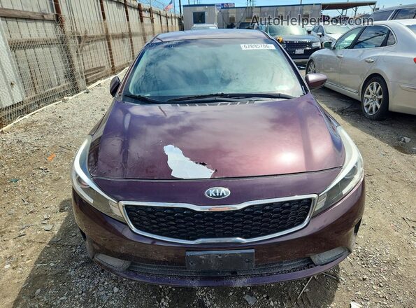 3KPFK4A70HE006441 2017 KIA FORTE Burgundy წინა ხედი