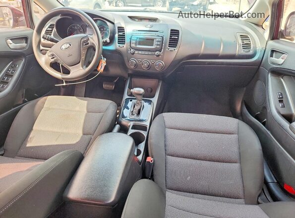 3KPFK4A70HE006441 2017 KIA FORTE Burgundy ხელსაწყოთა პანელის ხედი