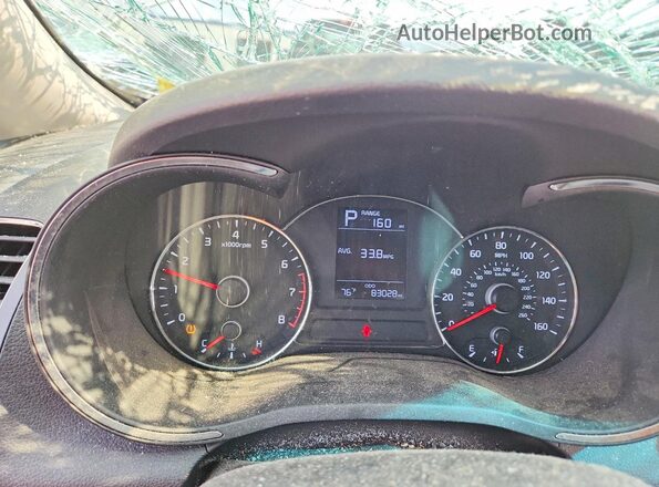 3KPFK4A70HE097517 2017 KIA FORTE Silver Vista del cuadro de instrumentos