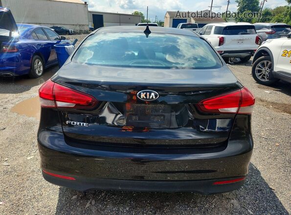 3KPFK4A71JE263436 2018 KIA FORTE Black Widok z tyłu