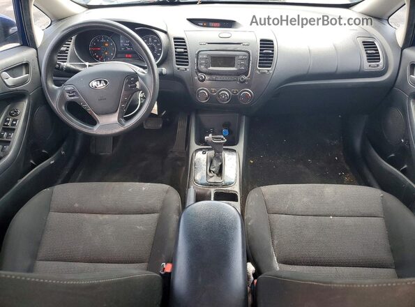 3KPFK4A74HE089873 2017 KIA FORTE Blue Вид панелі приладів