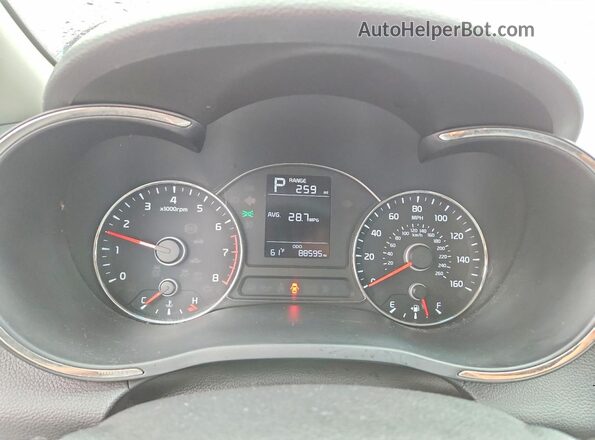 3KPFK4A75HE031867 2017 KIA FORTE Фиолетовый Вид щитка приборов