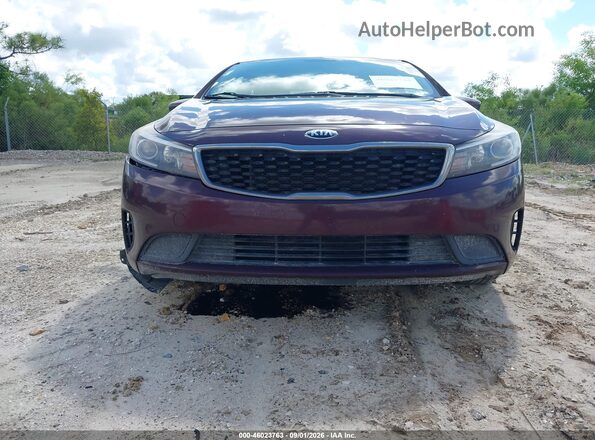 3KPFK4A75JE199529 2018 KIA FORTE Maroon Вид спереду